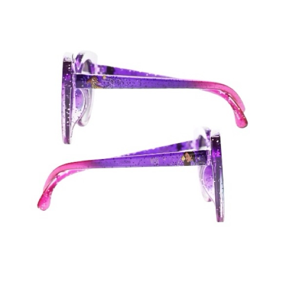 Disney Wish Asha Of Roses Purple Glitter Sunglasses - Picture 6 of 8
